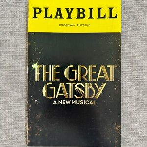 The Great Gatsby NYC Broadway Playbill Jeremy Jordan Eva Noblezada